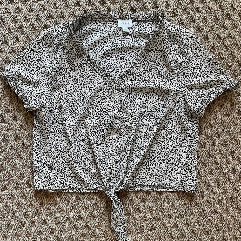 Lelis Animal Print Crop Top
